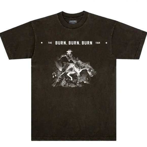 Zach Bryan Black Bucking Bronco Tee in Size Medium - NWT $150 - Picture 1 of 10